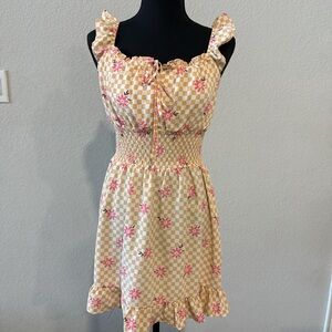 Floral Checkered Sundress